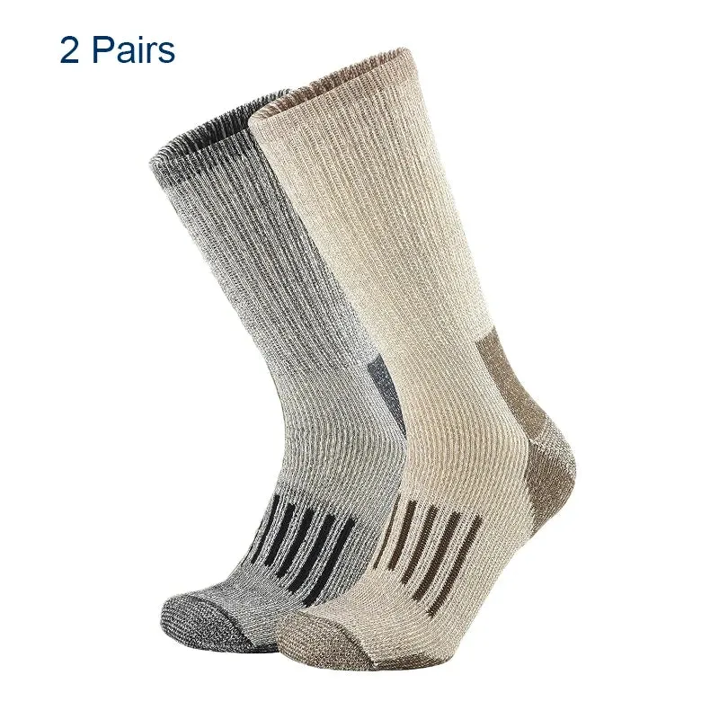 80% Wool Socks Warm Thicken Hiking Cushion Crew